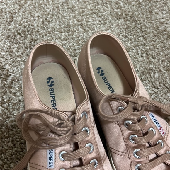 Superga Blush Satin Sneaker - Size 37.5 - Picture 10 of 11